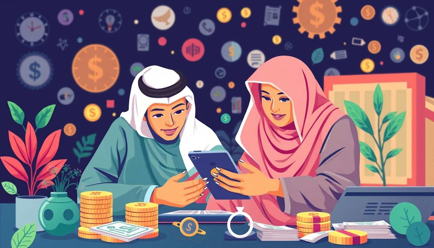 استخدام التكنولوجيا والتطبيقات لتسهيل إدارة الديون في الأسر السعودية